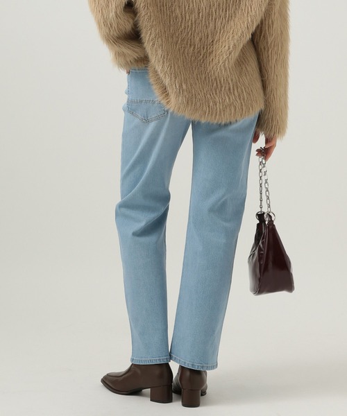 BAYFLOW（ベイフロー）の「[美脚見えシルエット]ベーシックストレートデニム（デニムパンツ・レディース・ブルー/ライトブルー・SMALL/MEDIUM）」の18枚目の写真