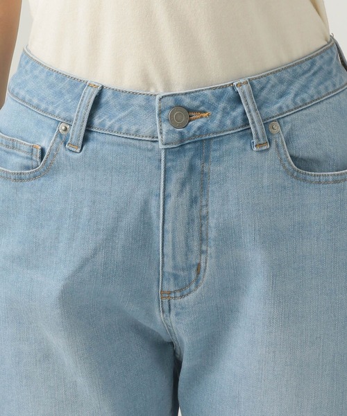 BAYFLOW（ベイフロー）の「[美脚見えシルエット]ベーシックストレートデニム（デニムパンツ・レディース・ブルー/ライトブルー・SMALL/MEDIUM）」の7枚目の写真