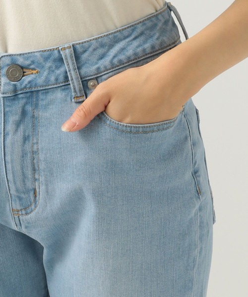 BAYFLOW（ベイフロー）の「[美脚見えシルエット]ベーシックストレートデニム（デニムパンツ・レディース・ブルー/ライトブルー・SMALL/MEDIUM）」の8枚目の写真