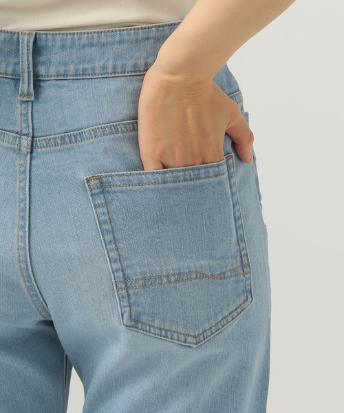 BAYFLOW（ベイフロー）の「[美脚見えシルエット]ベーシックストレートデニム（デニムパンツ・レディース・ブルー/ライトブルー・SMALL/MEDIUM）」の11枚目の写真