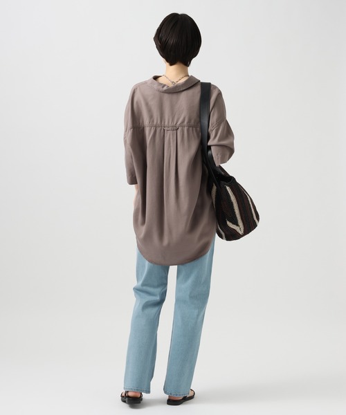 BAYFLOW（ベイフロー）の「[美脚見えシルエット]ベーシックストレートデニム（デニムパンツ・レディース・ブルー/ライトブルー・SMALL/MEDIUM）」の7枚目の写真