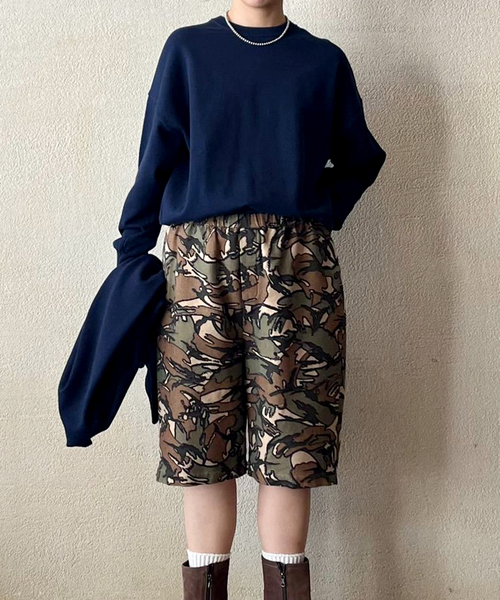 ハイツイストテンジク クルーネックプルオーバー（ニット/セーター