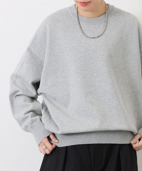 ハイツイストテンジク クルーネックプルオーバー（ニット/セーター