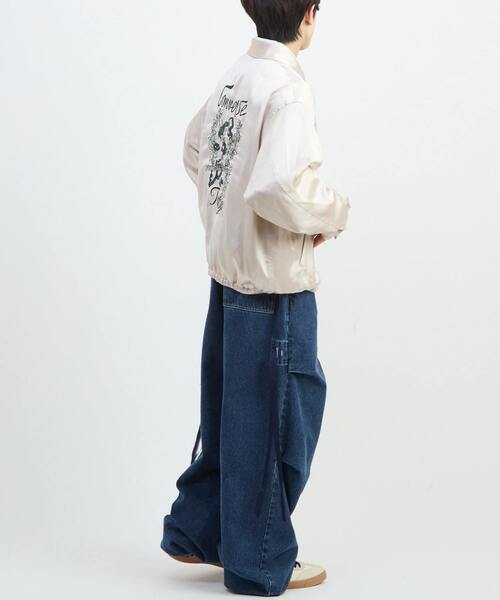 CONVERSE TOKYO（コンバーストウキョウ）の「DENIM WIDE CARGO PANTS（デニムパンツ・レディース・インディゴブルー/グレー/ブラック・MEDIUM/SMALL）」の12枚目の写真