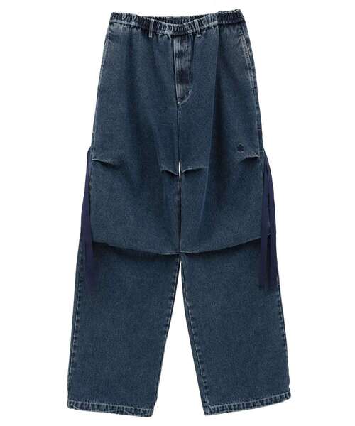 CONVERSE TOKYO（コンバーストウキョウ）の「DENIM WIDE CARGO PANTS（デニムパンツ・レディース・インディゴブルー/グレー/ブラック・MEDIUM/SMALL）」の15枚目の写真