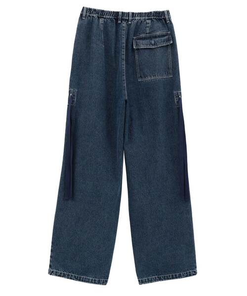 CONVERSE TOKYO（コンバーストウキョウ）の「DENIM WIDE CARGO PANTS（デニムパンツ・レディース・インディゴブルー/グレー/ブラック・MEDIUM/SMALL）」の18枚目の写真