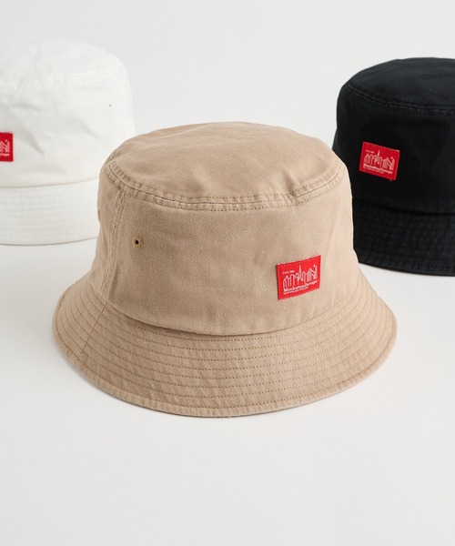 Manhattan Portage（マンハッタンポーテージ）の「【Manhattan Portage】マンハッタンポーテージ Twill Bucket HAT 定番コットンツイルバケットハット MP238（ハット・メンズ・ブラック/ホワイト/パープル/ネイビー/ベージュ・FREE）」の3枚目の写真