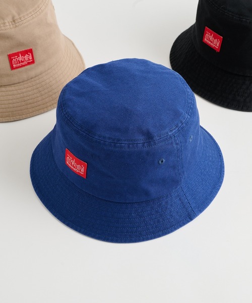 Manhattan Portage（マンハッタンポーテージ）の「【Manhattan Portage】マンハッタンポーテージ Twill Bucket HAT 定番コットンツイルバケットハット MP238（ハット・メンズ・ブラック/ホワイト/パープル/ネイビー/ベージュ・FREE）」の4枚目の写真