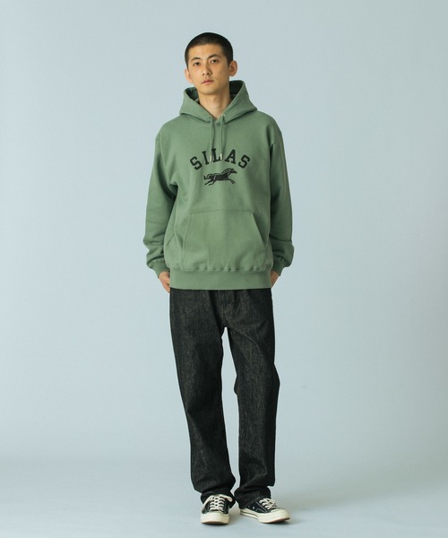 SILAS(サイラス)の「STALLION SWEAT HOODIE(パーカー・メンズ・アッシュ/ブラック/グリーン・XL/L/M)」の13枚目の写真