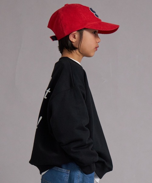 PAIRMANON STREET（ペアマノンストリート）の「裏毛 バックプリント ロゴ  スウェット トレーナー【PAIRMANON STREET】（スウェット・キッズ・グレー/ブルー/ブラック/グレー系その他/レッド・100/110/120/130/140/150/160/90）」の11枚目の写真