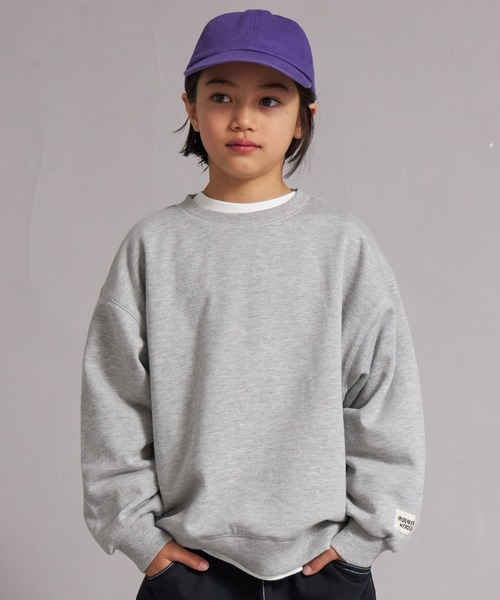 PAIRMANON STREET（ペアマノンストリート）の「裏毛 バックプリント ロゴ  スウェット トレーナー【PAIRMANON STREET】（スウェット・キッズ・グレー/ブルー/ブラック/グレー系その他/レッド・100/110/120/130/140/150/160/90）」の15枚目の写真