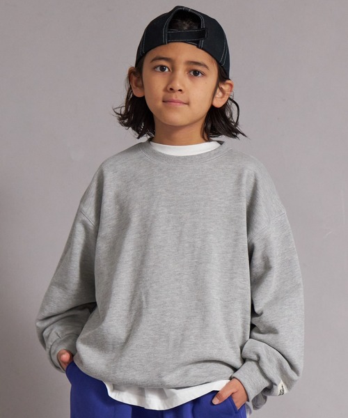 PAIRMANON STREET（ペアマノンストリート）の「裏毛 バックプリント ロゴ  スウェット トレーナー【PAIRMANON STREET】（スウェット・キッズ・グレー/ブルー/ブラック/グレー系その他/レッド・100/110/120/130/140/150/160/90）」の20枚目の写真