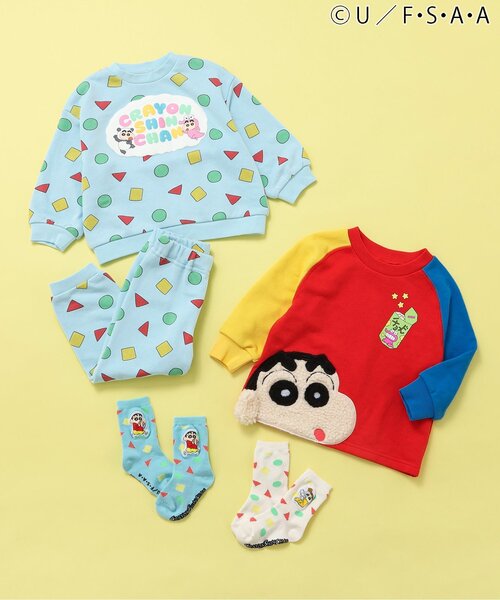 apres les cours(アプレレクール)の「WEB限定クレヨンしんちゃんソックス(ソックス/靴下・キッズ・ピンク/アイボリー/サックスブルー/オフホワイト・12/15 /18/21)」の11枚目の写真