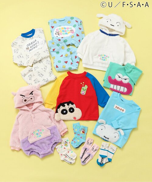 apres les cours(アプレレクール)の「WEB限定クレヨンしんちゃんソックス(ソックス/靴下・キッズ・ピンク/アイボリー/サックスブルー/オフホワイト・12/15 /18/21)」の12枚目の写真