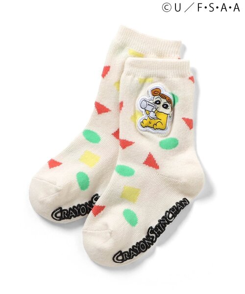 apres les cours(アプレレクール)の「WEB限定クレヨンしんちゃんソックス(ソックス/靴下・キッズ・ピンク/アイボリー/サックスブルー/オフホワイト・12/15 /18/21)」の13枚目の写真