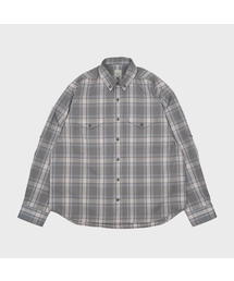MMOGARDEN（エメモガーデン）の「mmo roll-up check shirt / gray（シャツ/ブラウス）」