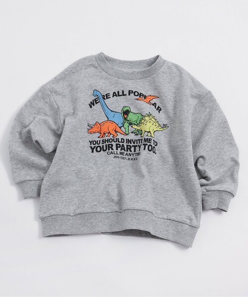 BREEZE(ブリーズ)の「グラフィックバリエーショントレーナー(スウェット・キッズ・オレンジ/グレー/サックスブルー/レインボー/イエロー・120/110/130/100/90/140/80)」の2枚目の写真