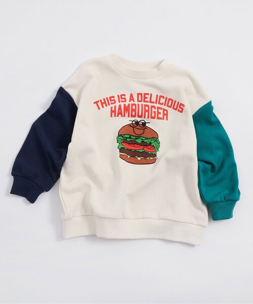 BREEZE(ブリーズ)の「グラフィックバリエーショントレーナー(スウェット・キッズ・オレンジ/グレー/サックスブルー/レインボー/イエロー・120/110/130/100/90/140/80)」の1枚目の写真