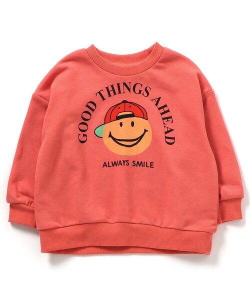 BREEZE(ブリーズ)の「グラフィックバリエーショントレーナー(スウェット・キッズ・オレンジ/グレー/サックスブルー/レインボー/イエロー・120/110/130/100/90/140/80)」の10枚目の写真