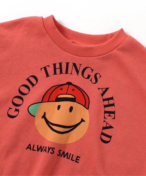 BREEZE(ブリーズ)の「グラフィックバリエーショントレーナー(スウェット・キッズ・オレンジ/グレー/サックスブルー/レインボー/イエロー・120/110/130/100/90/140/80)」の16枚目の写真