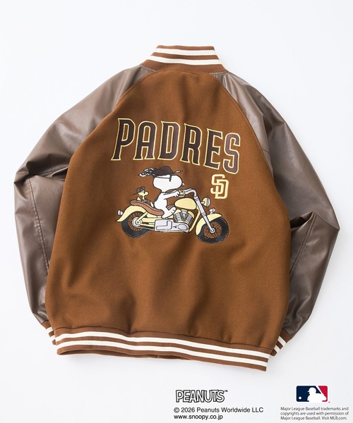 PEANUTS(ピーナッツ)の「【PEANUTS×MLB】オリジナルデザイン スタジャン バーシティージャケット アワードジャケット ドジャース ヤンキース パドレス(スタジャン・メンズ・その他1/その他/その他2・X-LARGE/MEDIUM/LARGE)」の8枚目の写真