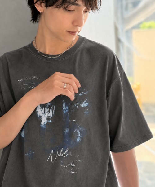 Classical Origin(クラシカルオリジン)の「綿100% ワンポイント刺繍入り ヴィンテージ グラフィックアソートTシャツ/Vintage Graphic Assorted T-Shirt(Tシャツ/カットソー・メンズ・ブラウン系1/グレー系2/グレー系3/ホワイト系1/グレー系1/ピンク系1・LARGE/MEDIUM/SMALL)」の4枚目の写真