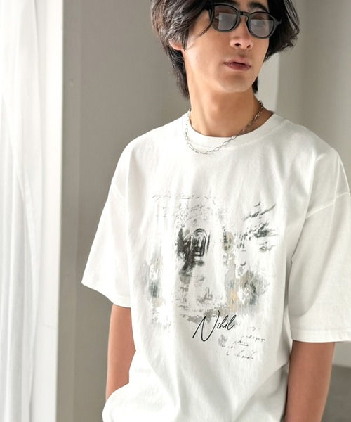 Classical Origin(クラシカルオリジン)の「綿100% ワンポイント刺繍入り ヴィンテージ グラフィックアソートTシャツ/Vintage Graphic Assorted T-Shirt(Tシャツ/カットソー・メンズ・ブラウン系1/グレー系2/グレー系3/ホワイト系1/グレー系1/ピンク系1・LARGE/MEDIUM/SMALL)」の8枚目の写真