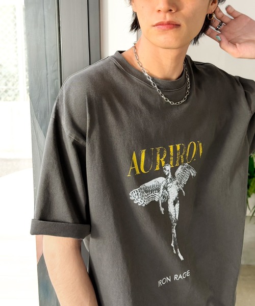 Classical Origin(クラシカルオリジン)の「綿100% ワンポイント刺繍入り ヴィンテージ グラフィックアソートTシャツ/Vintage Graphic Assorted T-Shirt(Tシャツ/カットソー・メンズ・ブラウン系1/グレー系2/グレー系3/ホワイト系1/グレー系1/ピンク系1・LARGE/MEDIUM/SMALL)」の11枚目の写真