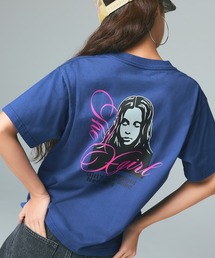 X-girl | CURSIVE SCRIPT LOGO AND FACE S/S TEE(Tシャツ/カットソー)