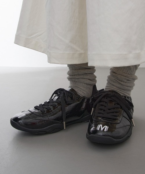 MAISON MAVERICK PRESENTS(メゾンマベリックプレゼンツ)の「【MAISON MAVERICK PRESENTS】Ballerina Track Sneakers バレリーナトラックスニーカー(スニーカー・レディース・ブラック/シルバー・24.5cm/24cm/23.5cm/23cm)」の9枚目の写真