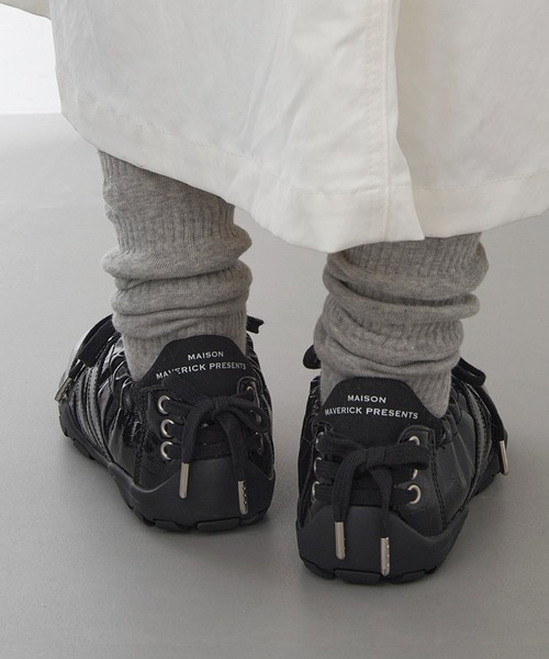 MAISON MAVERICK PRESENTS(メゾンマベリックプレゼンツ)の「【MAISON MAVERICK PRESENTS】Ballerina Track Sneakers バレリーナトラックスニーカー(スニーカー・レディース・ブラック/シルバー・24.5cm/24cm/23.5cm/23cm)」の13枚目の写真