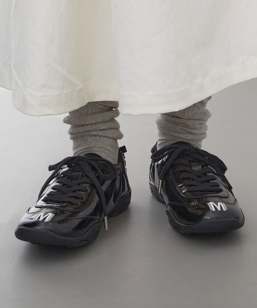 MAISON MAVERICK PRESENTS(メゾンマベリックプレゼンツ)の「【MAISON MAVERICK PRESENTS】Ballerina Track Sneakers バレリーナトラックスニーカー(スニーカー・レディース・ブラック/シルバー・24.5cm/24cm/23.5cm/23cm)」の10枚目の写真