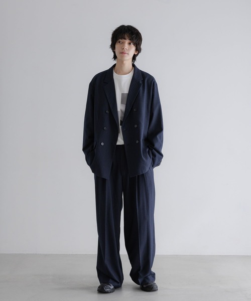 LOWRYS FARM（ローリーズファーム）の「【LFM(U)】ラナテックワイドスラックスパンツ　 635598（スラックス・メンズ・ブラック/チャコールグレー/ネイビー/ベージュ・LARGE/MEDIUM）」の6枚目の写真