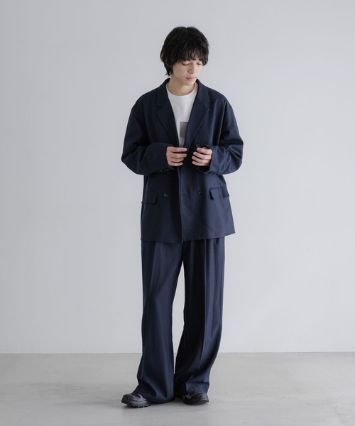 LOWRYS FARM（ローリーズファーム）の「【LFM(U)】ラナテックワイドスラックスパンツ　 635598（スラックス・メンズ・ブラック/チャコールグレー/ネイビー/ベージュ・LARGE/MEDIUM）」の7枚目の写真