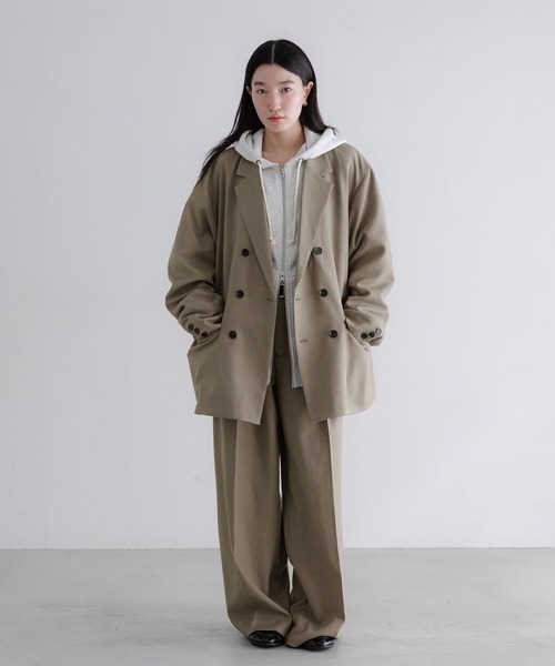 LOWRYS FARM（ローリーズファーム）の「【LFM(U)】ラナテックワイドスラックスパンツ　 635598（スラックス・メンズ・ブラック/チャコールグレー/ネイビー/ベージュ・LARGE/MEDIUM）」の14枚目の写真