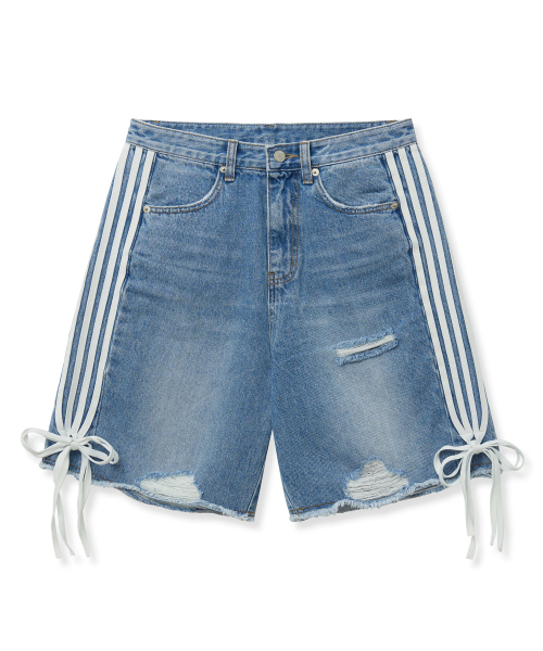 Midnight Move(ミッドナイトムーブ)の「7 line denim pants (blue)(その他パンツ・レディース・その他・S/M)」の2枚目の写真