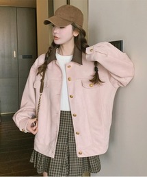 ＆soiree（アンドソワレ）の「襟切り替えオーバーサイズジャケット（ブルゾン）」