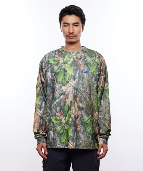 Liberaiders（リベレイダース）の「Liberaiders/リベレイダース CAMO L/S DRY TEE ラバーロゴ カモフラージュ柄 Tシャツ  2026年春夏（Tシャツ/カットソー・メンズ・カモフラージュ・M/L）」の3枚目の写真