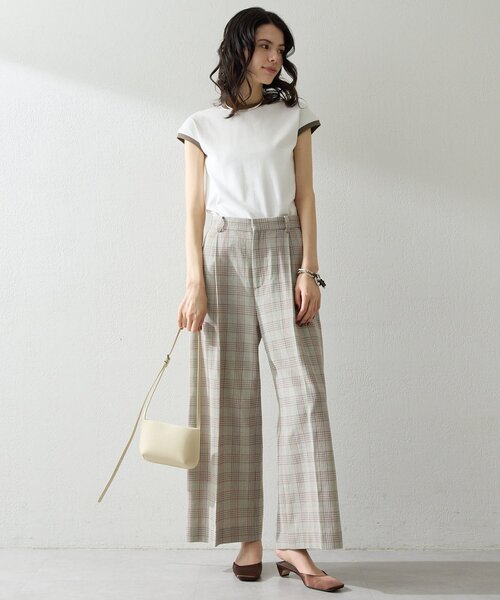 THE PAUSE（ザ ポーズ）の「【THE PAUSE】フレンチリンガーTEE（Tシャツ/カットソー・レディース・ベージュ/グレー/オフホワイト・FREE）」の5枚目の写真