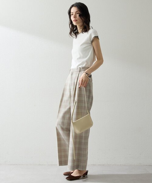 THE PAUSE（ザ ポーズ）の「【THE PAUSE】フレンチリンガーTEE（Tシャツ/カットソー・レディース・ベージュ/グレー/オフホワイト・FREE）」の6枚目の写真