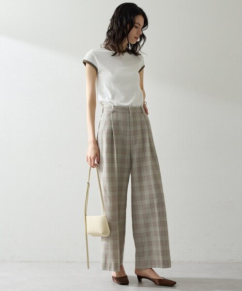 THE PAUSE（ザ ポーズ）の「【THE PAUSE】フレンチリンガーTEE（Tシャツ/カットソー・レディース・ベージュ/グレー/オフホワイト・FREE）」の9枚目の写真