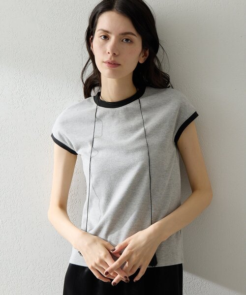 THE PAUSE（ザ ポーズ）の「【THE PAUSE】フレンチリンガーTEE（Tシャツ/カットソー・レディース・ベージュ/グレー/オフホワイト・FREE）」の14枚目の写真