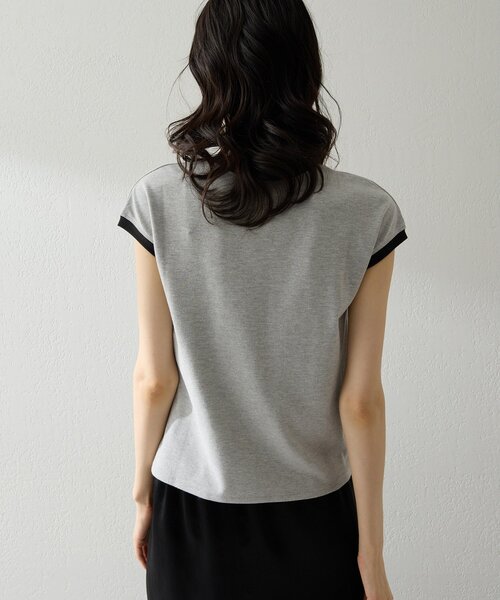 THE PAUSE（ザ ポーズ）の「【THE PAUSE】フレンチリンガーTEE（Tシャツ/カットソー・レディース・ベージュ/グレー/オフホワイト・FREE）」の18枚目の写真