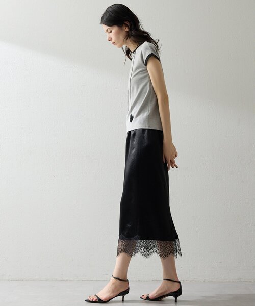 THE PAUSE（ザ ポーズ）の「【THE PAUSE】フレンチリンガーTEE（Tシャツ/カットソー・レディース・ベージュ/グレー/オフホワイト・FREE）」の16枚目の写真