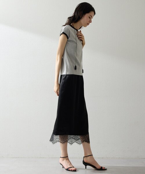 THE PAUSE（ザ ポーズ）の「【THE PAUSE】フレンチリンガーTEE（Tシャツ/カットソー・レディース・ベージュ/グレー/オフホワイト・FREE）」の20枚目の写真