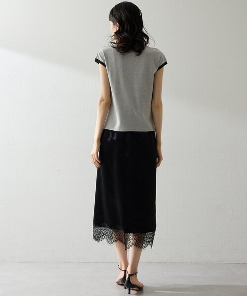 THE PAUSE（ザ ポーズ）の「【THE PAUSE】フレンチリンガーTEE（Tシャツ/カットソー・レディース・ベージュ/グレー/オフホワイト・FREE）」の19枚目の写真