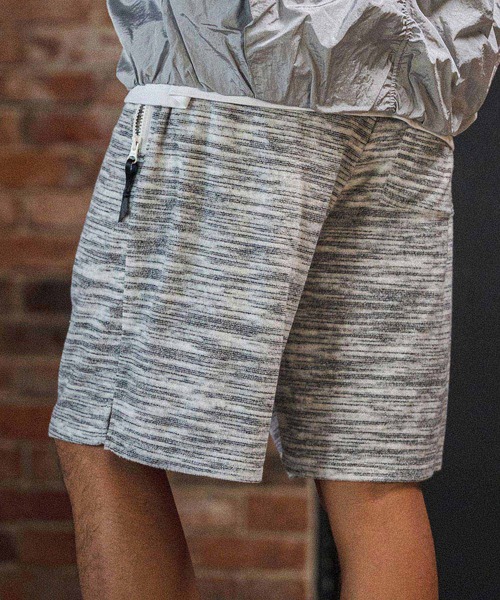 CAMBIO（カンビオ）の「mp14598- Melange Pile Shorts ショートパンツ(S67326cmb)（その他パンツ・メンズ・ホワイト/ブラック/ブラウン・S/M/L）」の2枚目の写真