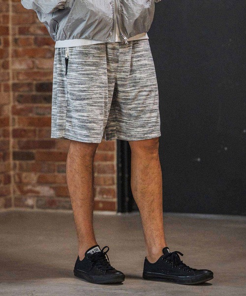 CAMBIO（カンビオ）の「mp14598- Melange Pile Shorts ショートパンツ(S67326cmb)（その他パンツ・メンズ・ホワイト/ブラック/ブラウン・S/M/L）」の4枚目の写真
