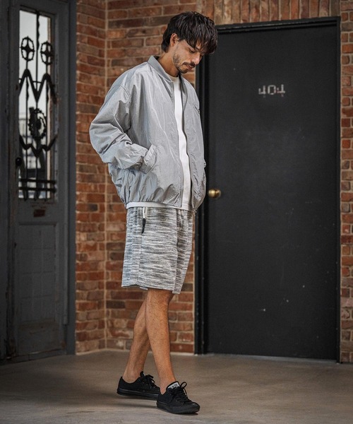 CAMBIO（カンビオ）の「mp14598- Melange Pile Shorts ショートパンツ(S67326cmb)（その他パンツ・メンズ・ホワイト/ブラック/ブラウン・S/M/L）」の7枚目の写真