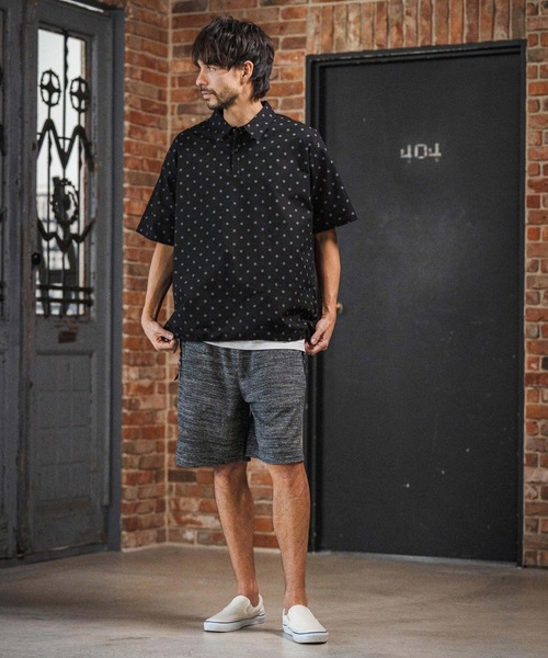 CAMBIO（カンビオ）の「mp14598- Melange Pile Shorts ショートパンツ(S67326cmb)（その他パンツ・メンズ・ホワイト/ブラック/ブラウン・S/M/L）」の12枚目の写真